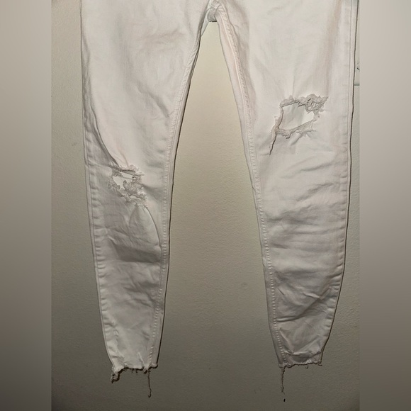 Free People women’s white distressed skinny jeans 27 denim contemporary - Picture 7 of 10